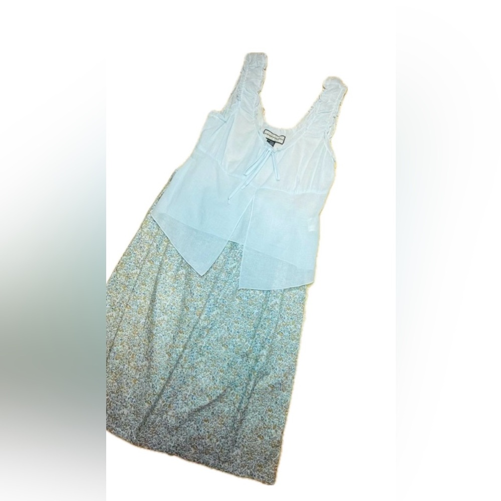 Jrs Ruffle Tank Top & Floral Skirt | Size 11